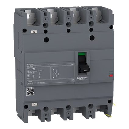 Schneider Easypact Ezc 100Amp 4 Pole Circuit Breaker