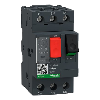 Schneider Gv2Me03 0.25-0.40 Amp Motor Circuit Breaker