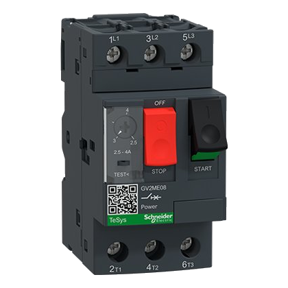 Schneider Gv2Me08 2.5-4.0 Amp Motor Circuit Breaker