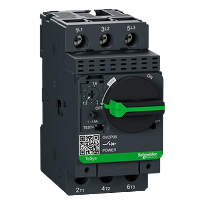 Schneider Gv2P06 1-1.6 Amp Motor Circuit Breaker