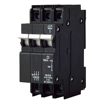 Cbi Qa-3 3 Pole 3Ka 15Amp Circuit Breaker