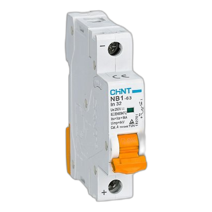 Chint Nxb 1 Pole 6Ka 4Amp D Curve Circuit Breaker