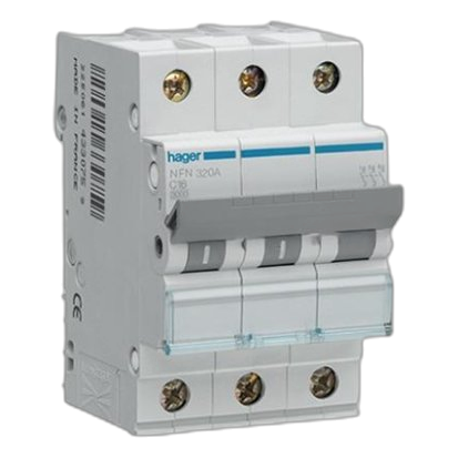 Hager 3 Pole 10Ka 25Amp Circuit Breaker