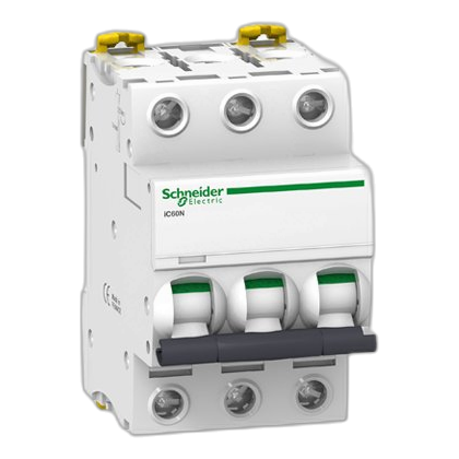 Schneider Acti9 A9F75310 3 Pole 10Ka 10Amp D-Curve Circuit Breaker