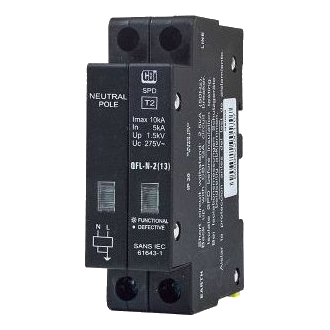 Cbi Qfln-2(13) 2 Pole 275V 10Ka Surge Protector