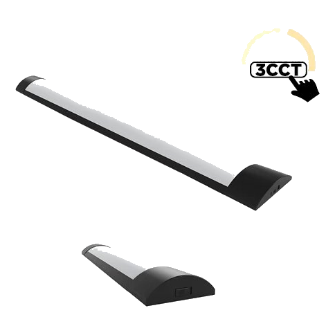 Pioled Mamba 5Ft 55W Ip33 Cct Slim Linear Led – Black
