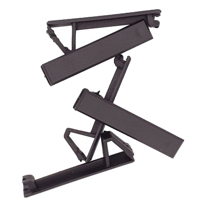 Half Blank Black Samite Escutcheon