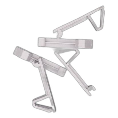 Half Blank White Samite Escutcheon