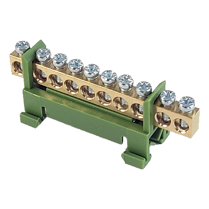 Mce Km13/E-12 12 Way Din Rail Earth Bar