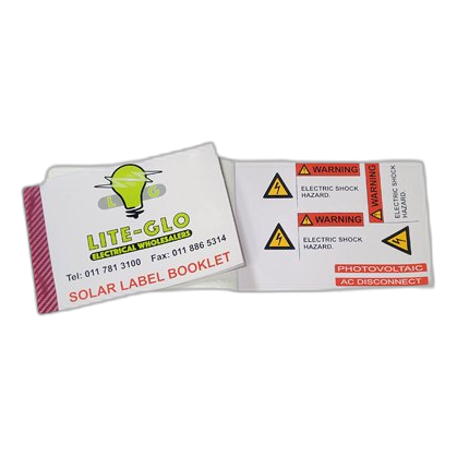 Photovoltaic Solar Label Book