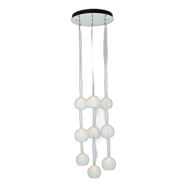 Eurolux Nebula Pendant 9lt Frosted White