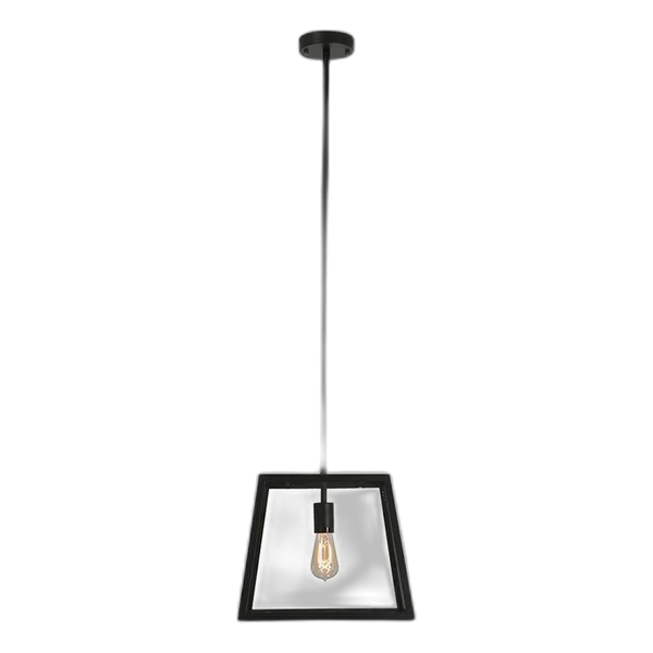 Eurolux Pend Metal/glass Blk