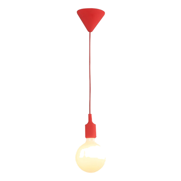 Eurolux Pendant Silicone E27 Susp Red