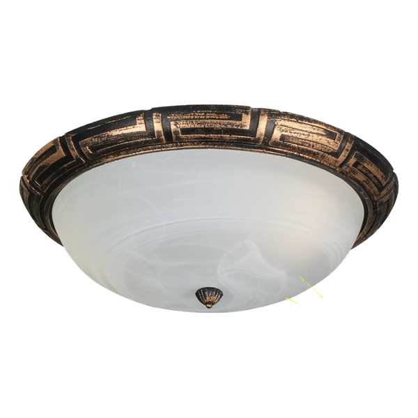 Eurolux Ceiling 2x60w Rust