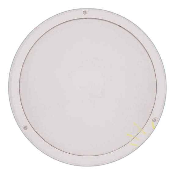 Eurolux Bulkhead Abs+acrylic Lens Wht