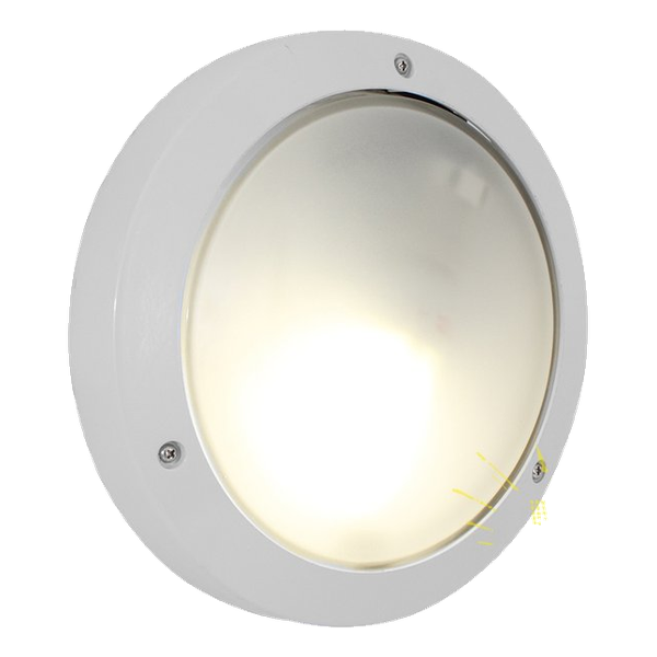 Eurolux Plain Bulkhead E27 60w Wht