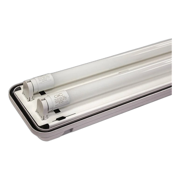 Dustproof 4ft dbl LED incl lamps