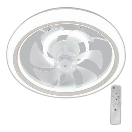 Bright Star Fcf021 White Ceiling Fan + Led Light