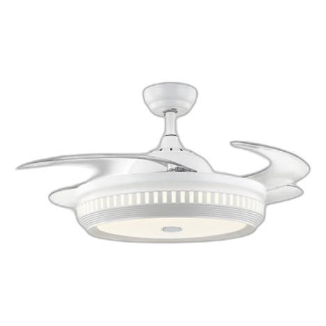 Bright Star Fcf062 White Retractable Ceiling Fan