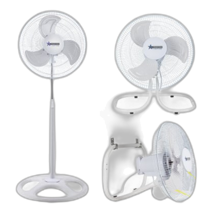 Bright Star Fan014/3 White 3 In 1 Fan
