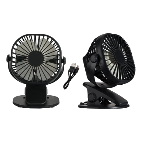 Bright Star Fan020 Black Portable Rechargeable Fan