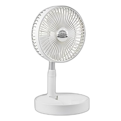 Radiant Rf33W Rechargable Portaple Fan + Solar