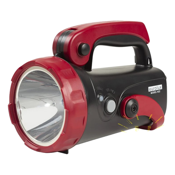 Euro Recharge Torch 5w LED Black/Red H22