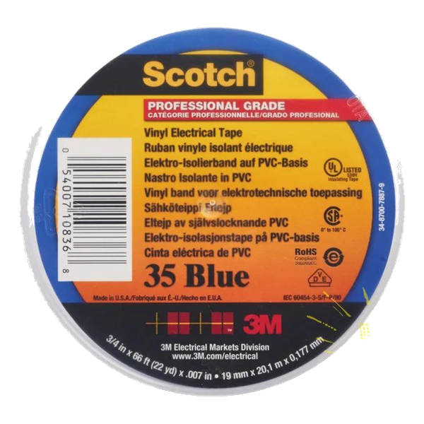 Scotch Vinyl Electrical Tape 35 -3M BLUE