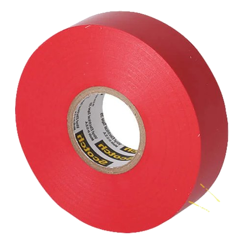 3M Scotch 35 Adhesive Tape Red 50657