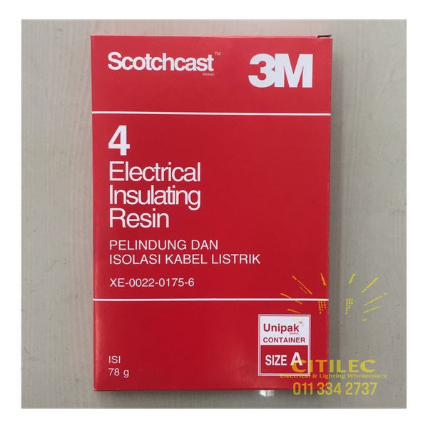 4 A Scotchcast Unipak Resin