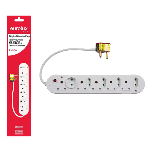 Wonder Plug 10 Way with Surge & Overload