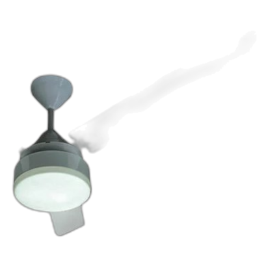 Solent Motor High Breeze White, Blades Wood 3 x 1200mm White with LED Light Kit