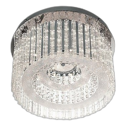 Bright Star Cf294 Led Stainless Steel & Crystal Ceiling Light