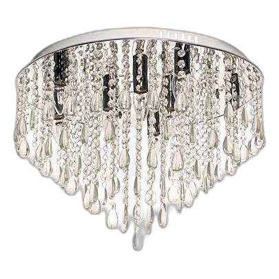 Bright Star Cf315/8 Polished Chrome & Crystal Ceiling Light