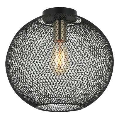 Bright Star Cf339 Black & Brass Ceiling Light