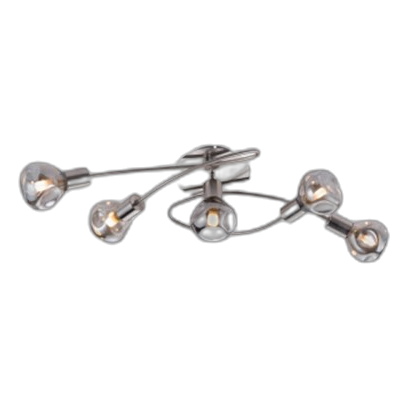 Bright Star Cf468/5 Smoke Ceiling Light