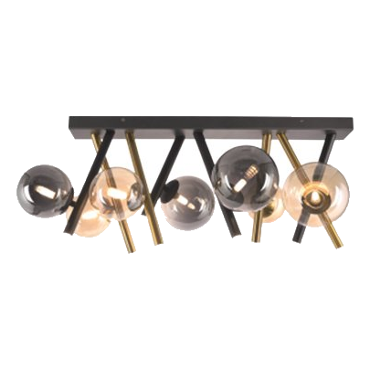 Bright Star Cf485 Black & Gold Ceiling Light