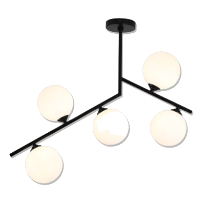 Bright Star Cf607/5 Black Ceiling Light