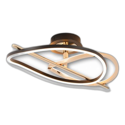 Bright Star Cf610 Cct Gold & Black Led Ceiling Light