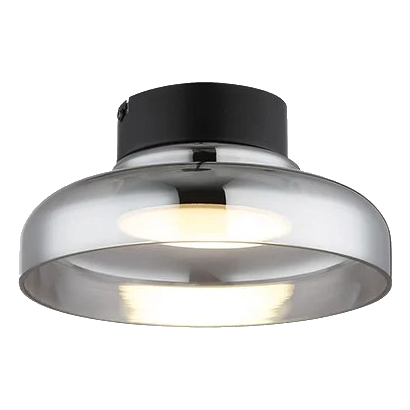 Bright Star Cf617 Black Smoke Colour Glass Ceiling Light