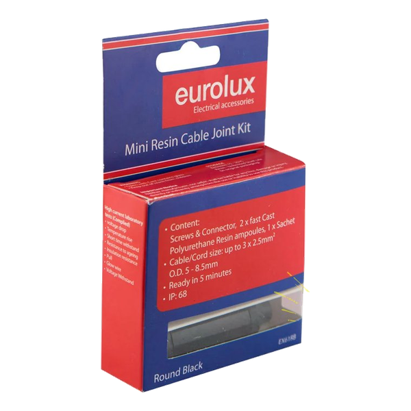 1 – 2.5 Round Black Cable Joining Kit