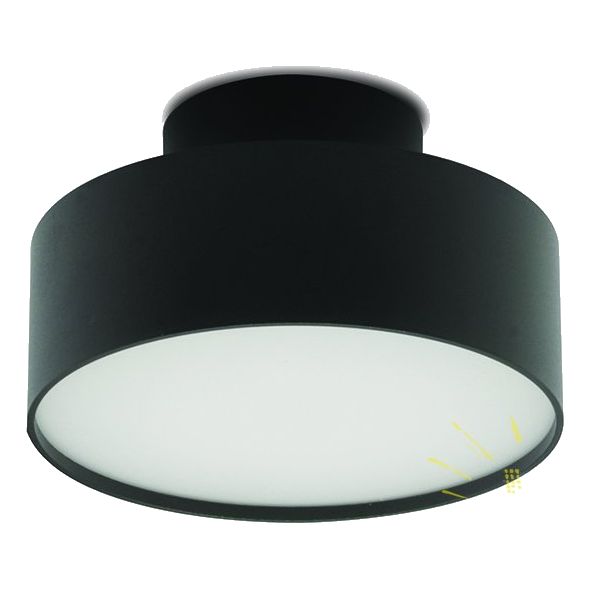 Spazio 8961.3030 Caracal 140Mm Black Ceiling Light
