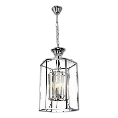 Bright Star Ch088/3 Polished Chrome & Crystal Chandelier