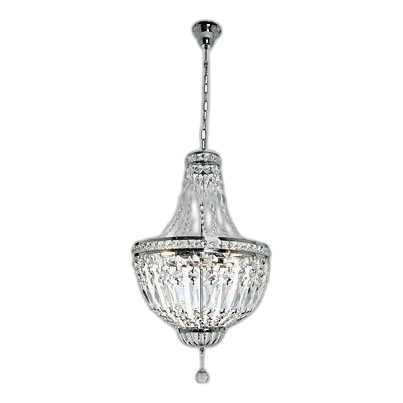 Bright Star Ch343 Polished Chrome & Crystal Chandelier