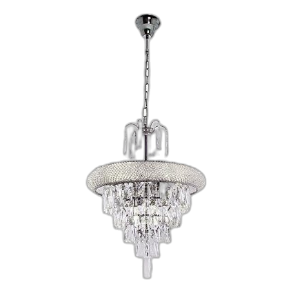 Bright Star Ch344 Polished Chrome & Crystal Chandelier