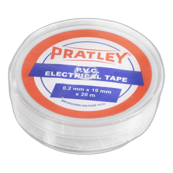 Pratley PVC White Elec Tape