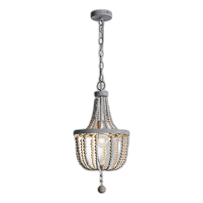 Bright Star Ch893/1 Wooden Bead Chandelier