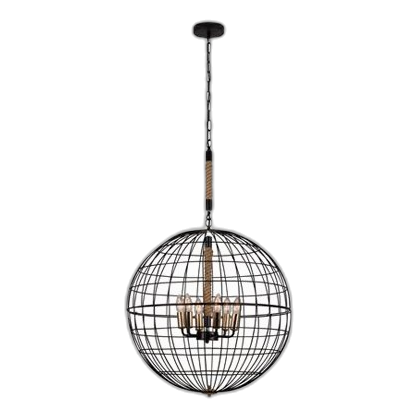 Eurolux Ch279B Sparta Black Chandelier