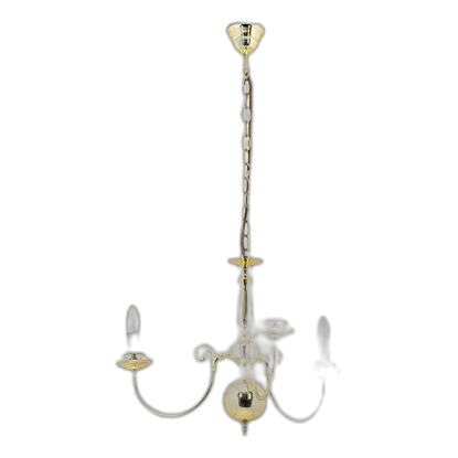 Eurolux Ch4Pb Flemmish Polished Brass Chandelier