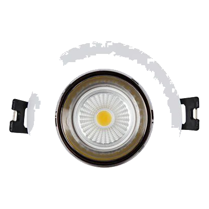 EUROLUX D159WGM WHITE & GUN METAL 90mm TILT DOWNLIGHT